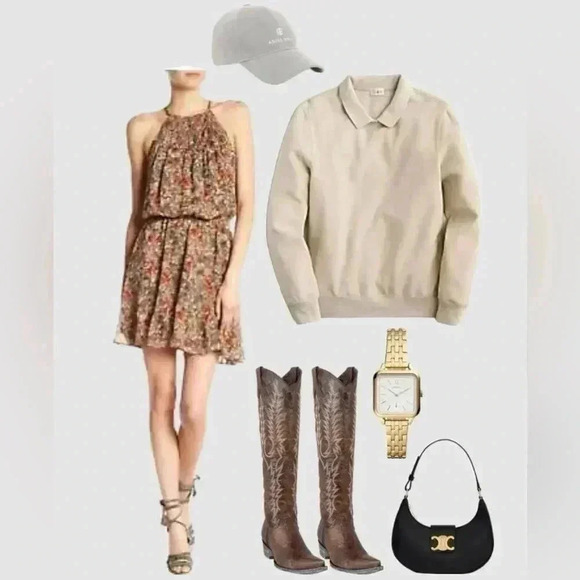 JOIE Reinelde floral halter silk dress - Picture 9 of 9